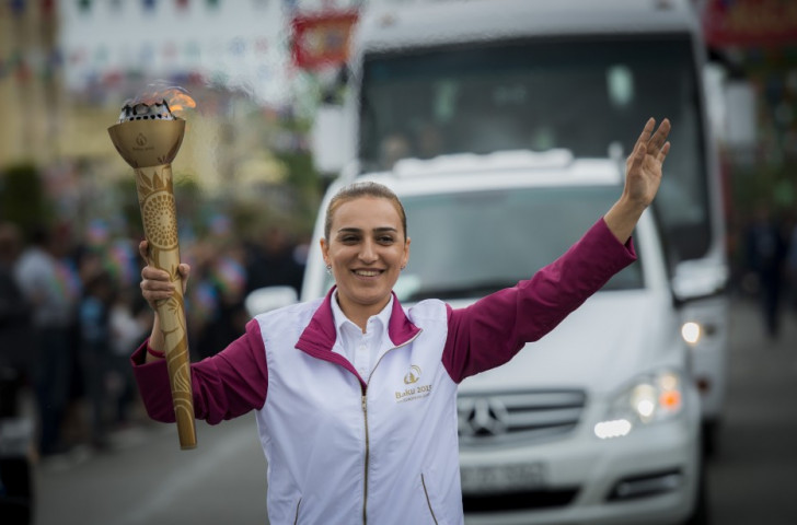 The Flame has completed the first third of its journey across Azerbaijan