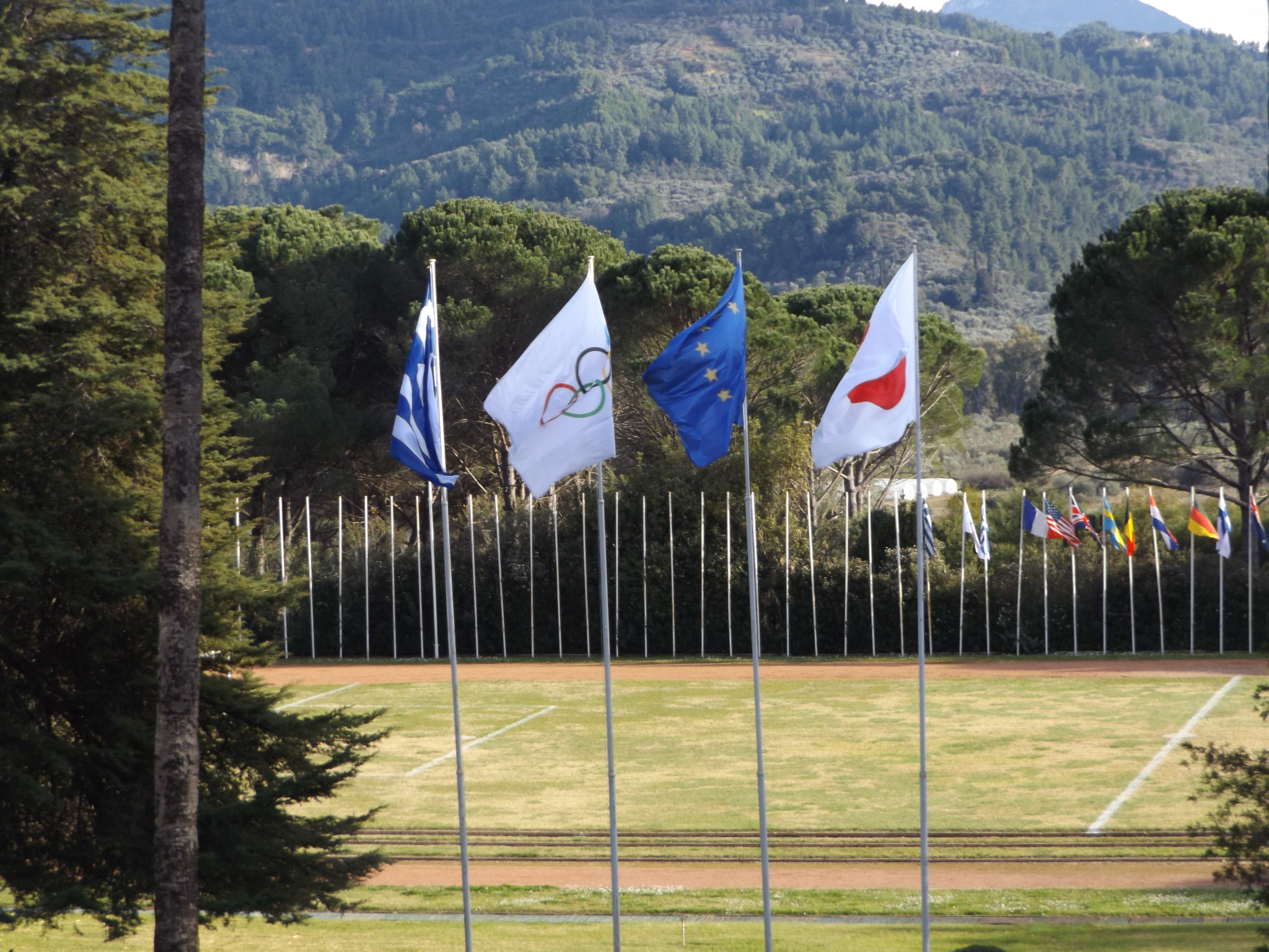 The sports field at the International Olympic Academy will be modernised as part of the facelift ©Philip Barker