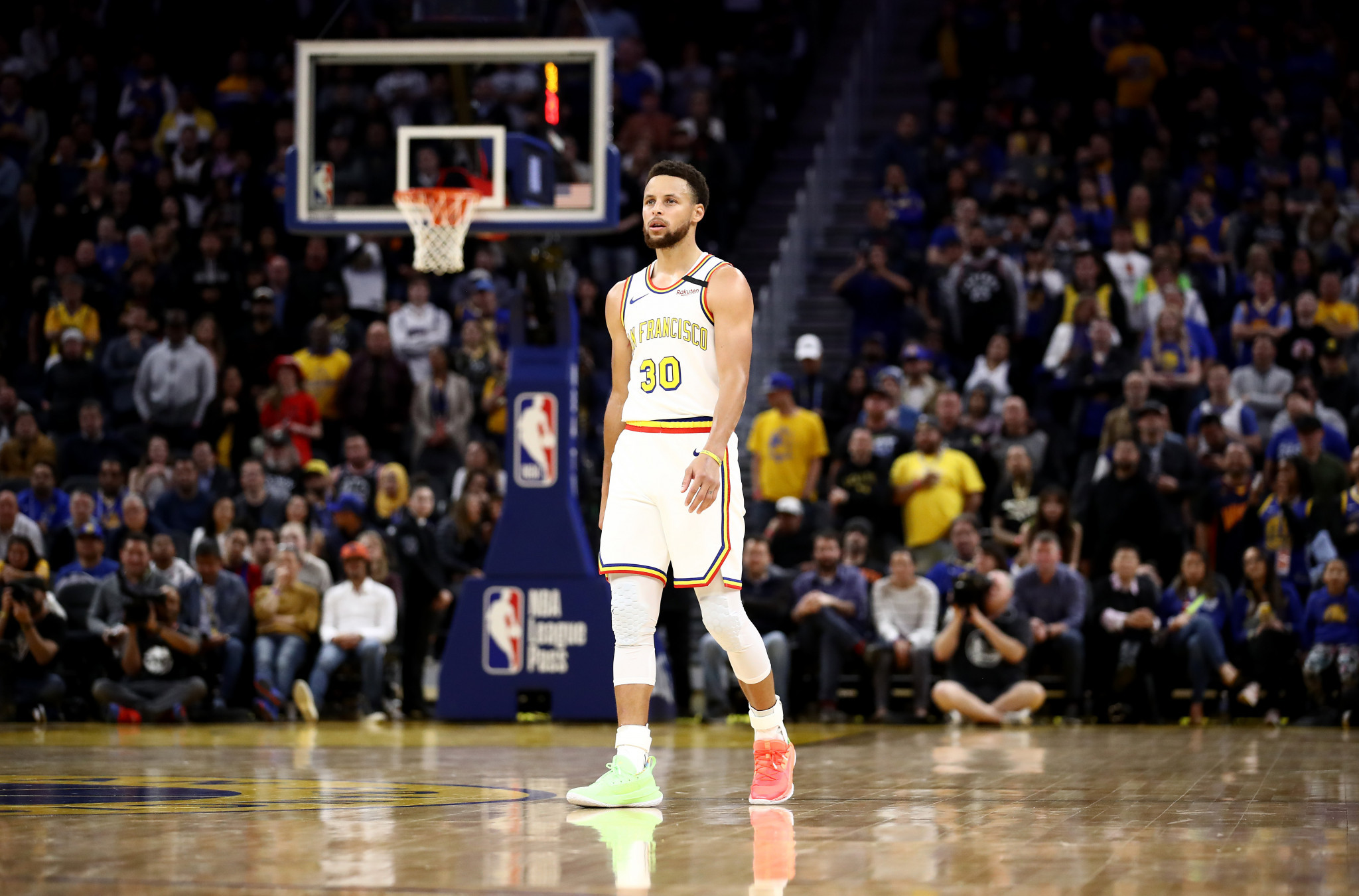 Basketball player Stephen Curry is one of many sport stars to have donated money to help fight the coronavirus pandemic ©Getty Images