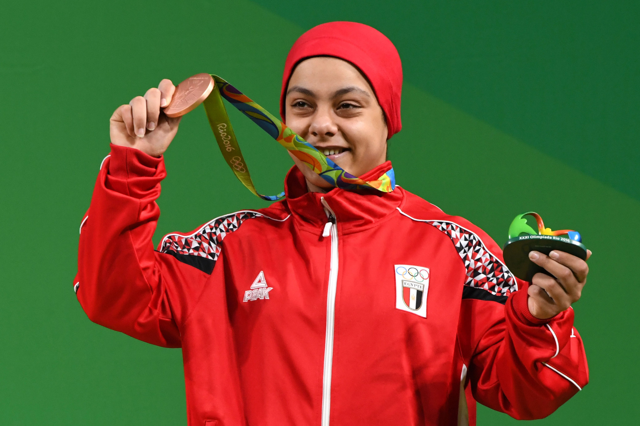 Egypt's Sara Ahmed was the only African woman to win an Olympic medal at Rio 2016 ©Getty Images