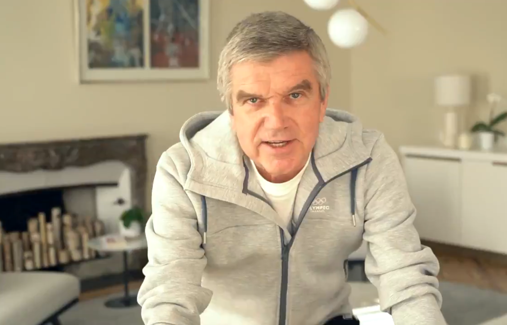 IOC President Thomas Bach encouraged people to remain active ©IOC