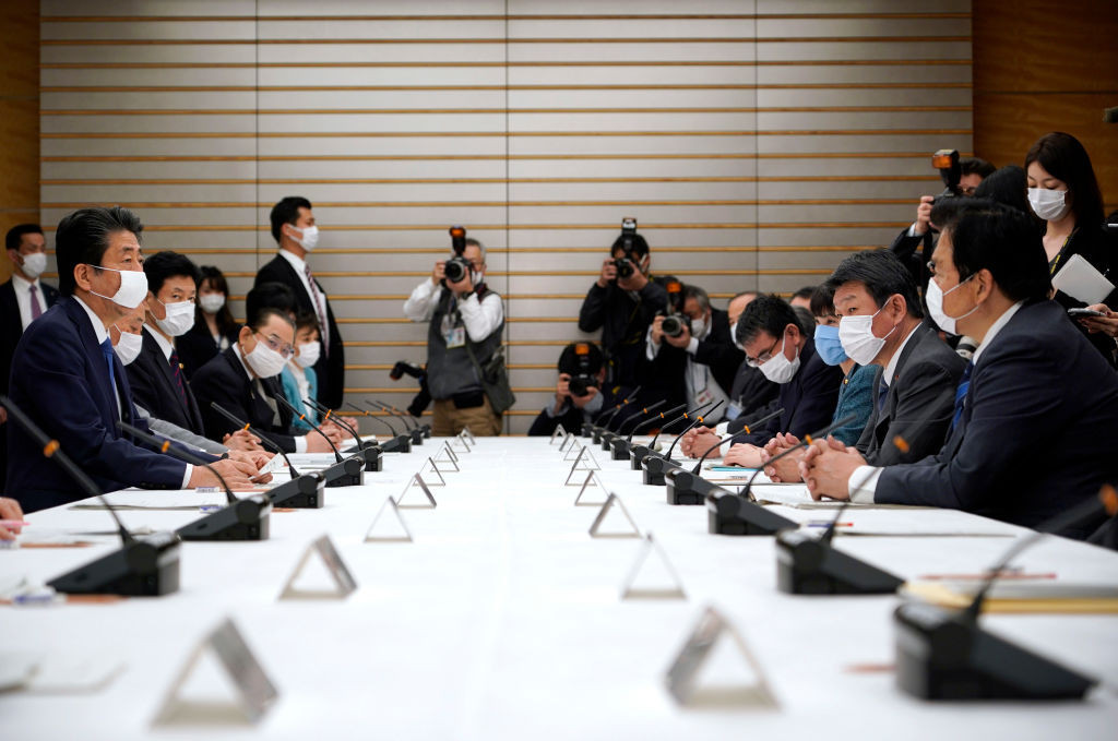 The Japanese Prime Minister met with officials leading the country's response to coronavirus today ©Getty Images