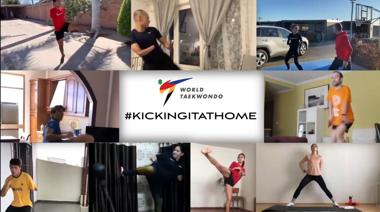 World Taekwondo launched the Kicking It At Home campaign ©Twitter/WorldTaekwondo1
