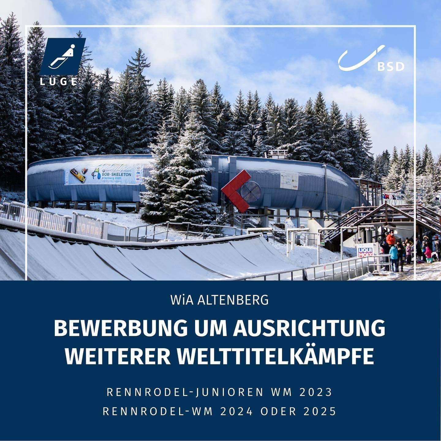 Altenberg to bid for Luge World Championships in 2024 or 2025