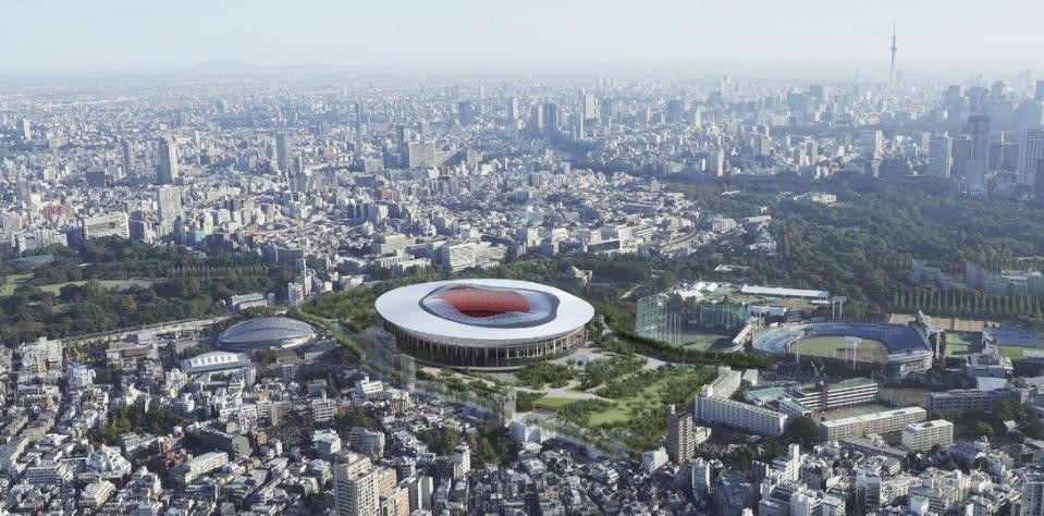 The second proposed design for Tokyo's Olympic Stadium, or Design B