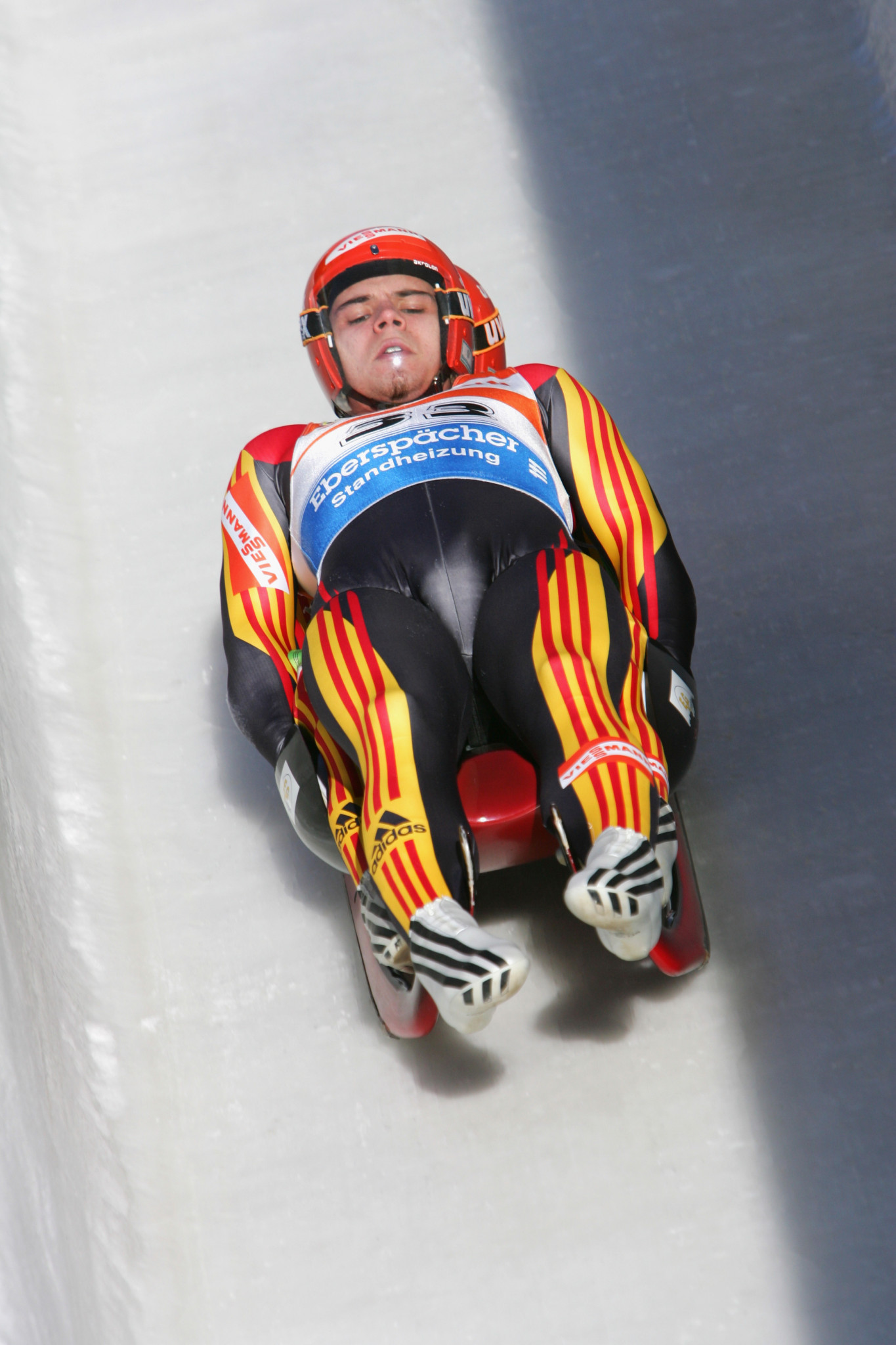Christian Baude, pictured in his luge years, had a successful transition to skeleton ©Getty Images