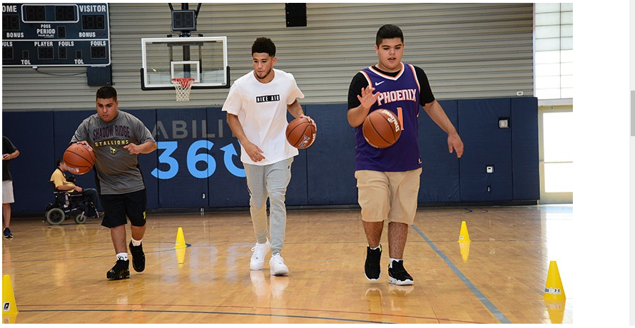 NBA star Devin Booker has been involved in the Special Olympics for years in Arizona ©Special Olympics