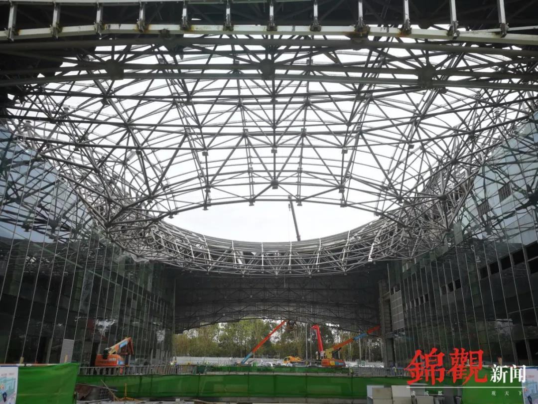 The construction of Xiangcheng Sports Park has resumed ©Chengdu 2021
