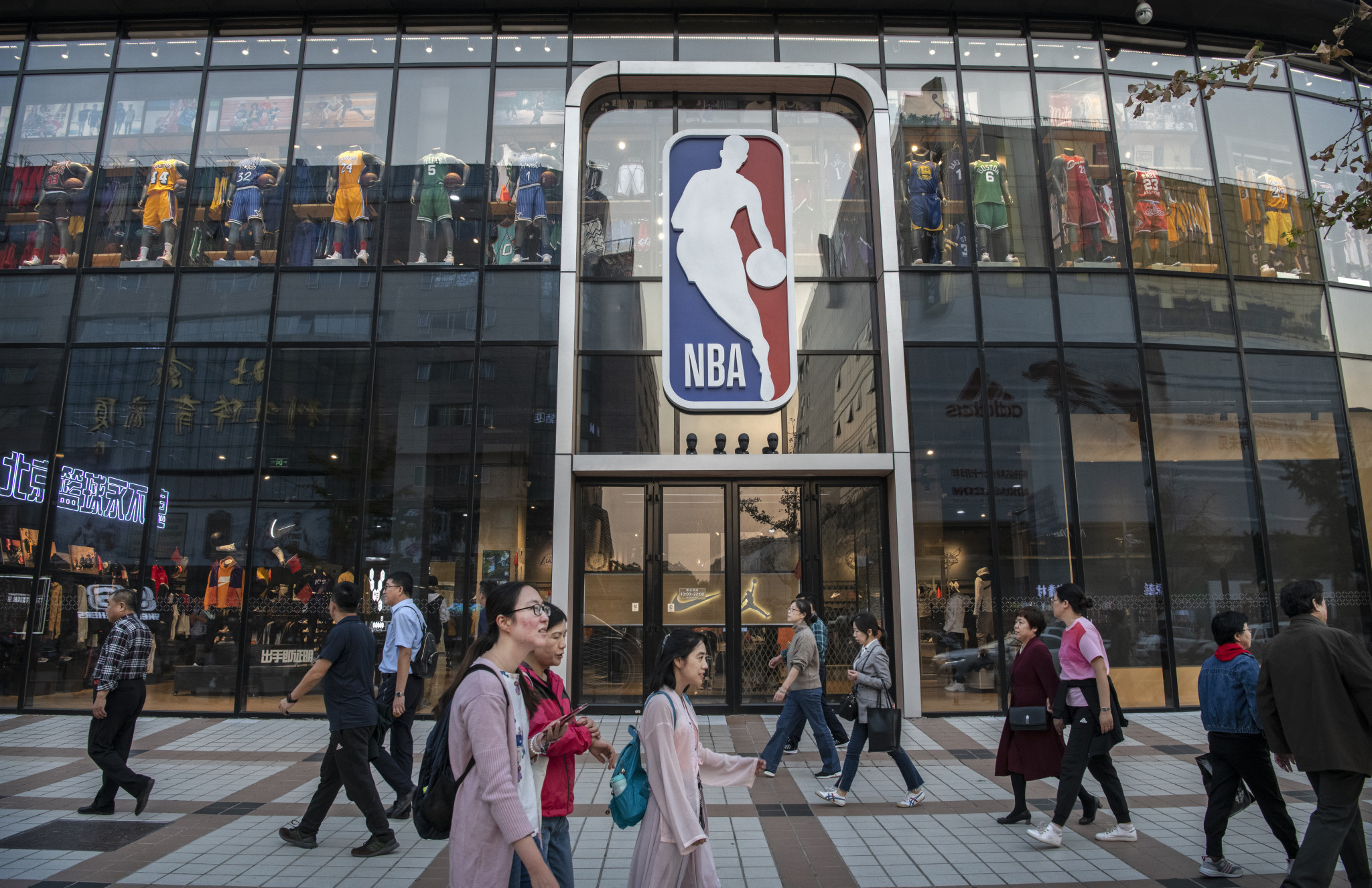 The NBA's main Beijing store was opened during Derek Chang's tenure ©Getty Images