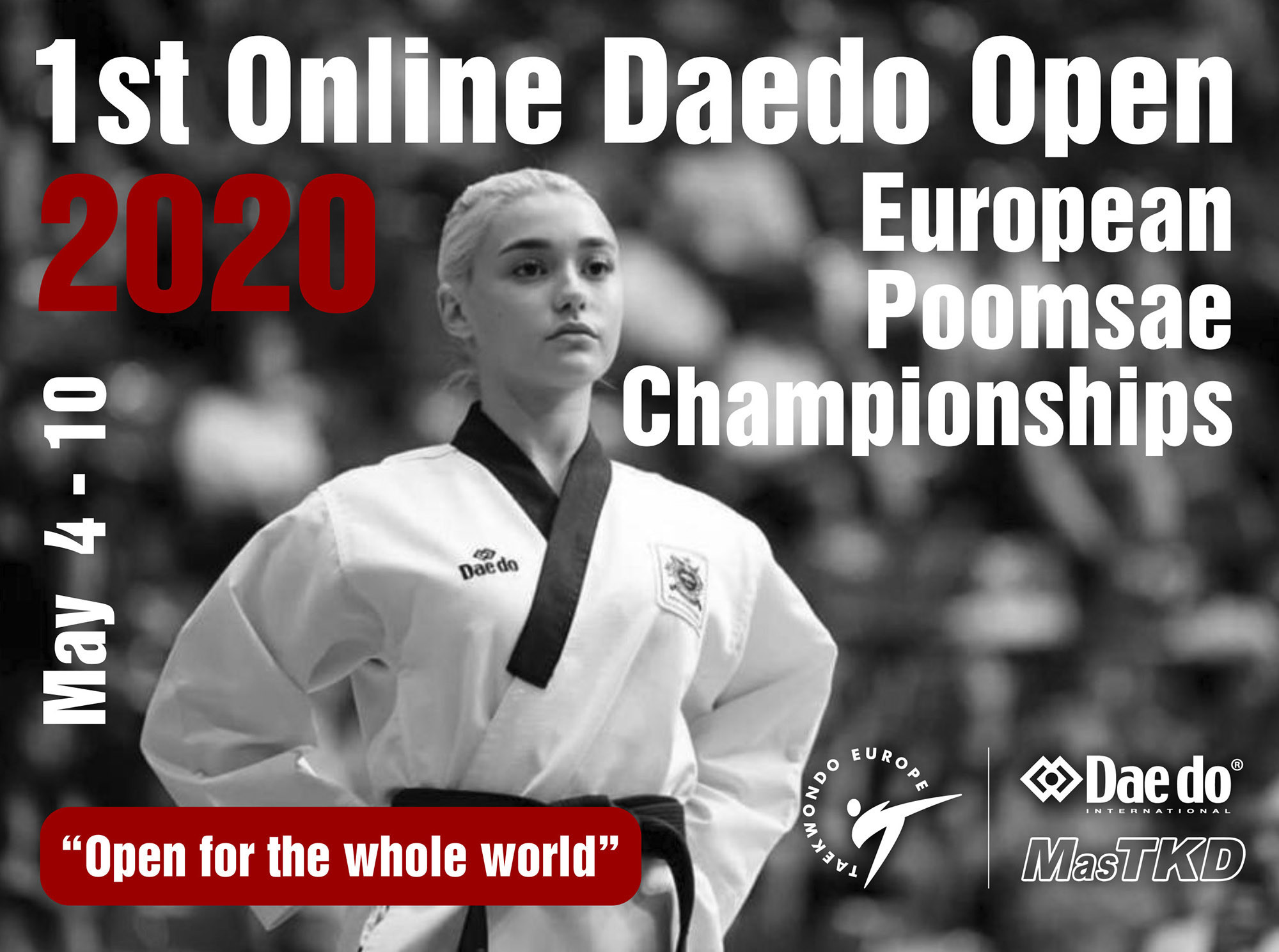 The online Open Poomsae Championships will take place from May 4 to 10