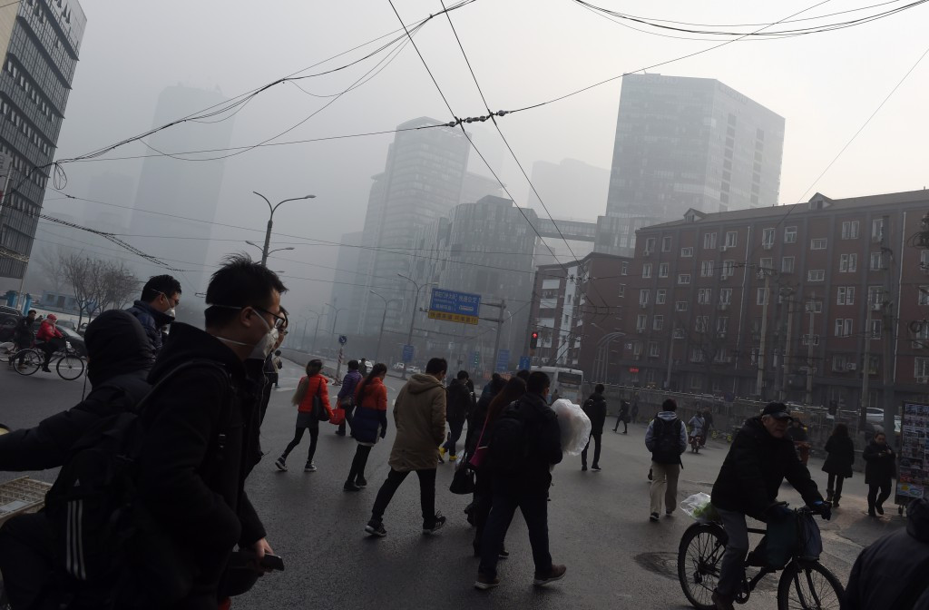 Beijing and other parts of China have suffered from terrible pollution levels in recent days ©Getty Images