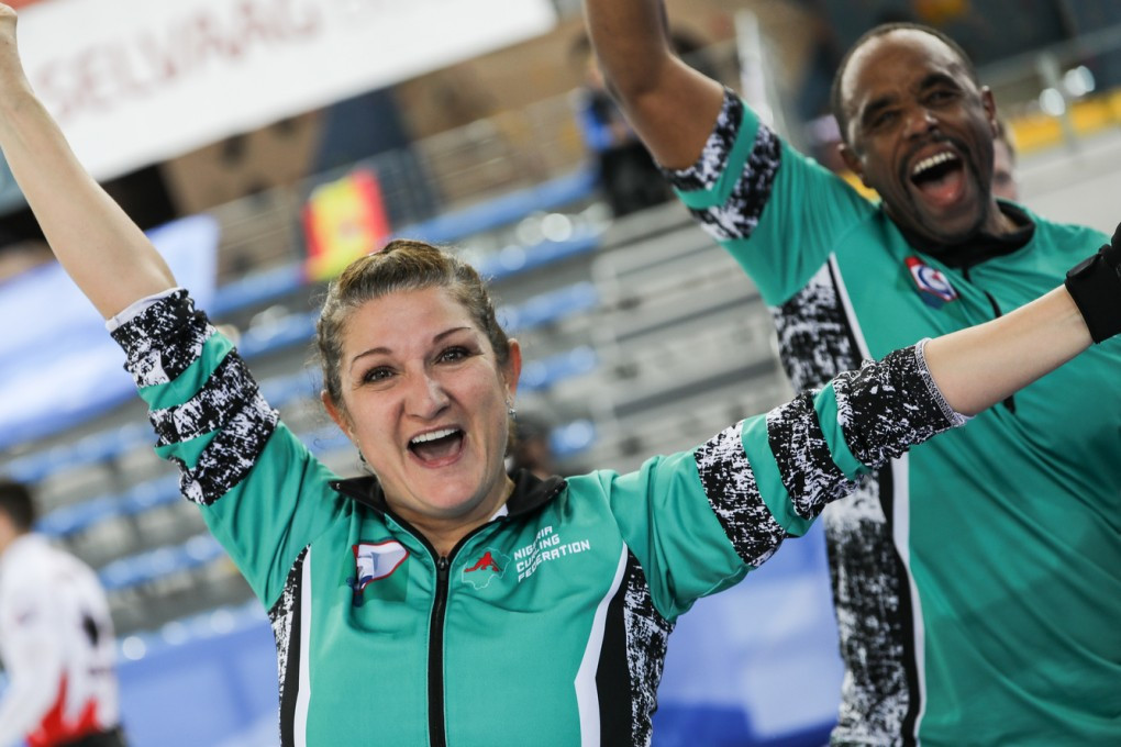 Nigeria made their debut at the World Mixed Doubles Curling Championship last year ©WCF