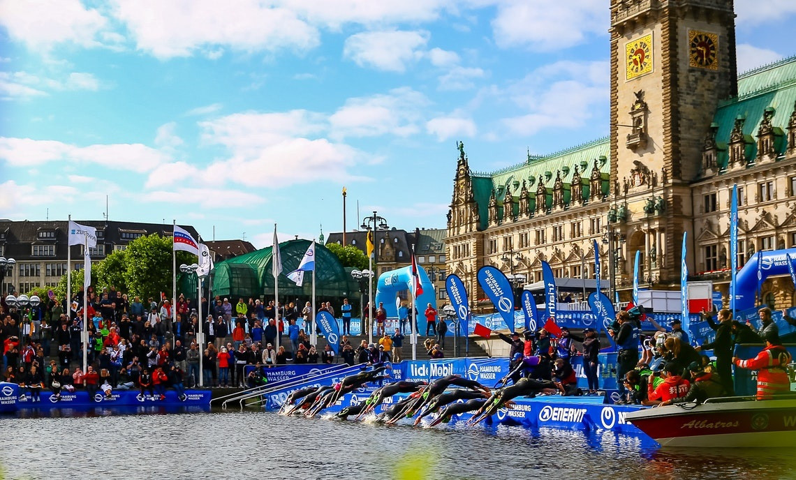 The World Triathlon Series event in Hamburg will decide this year's world champions ©Getty Images