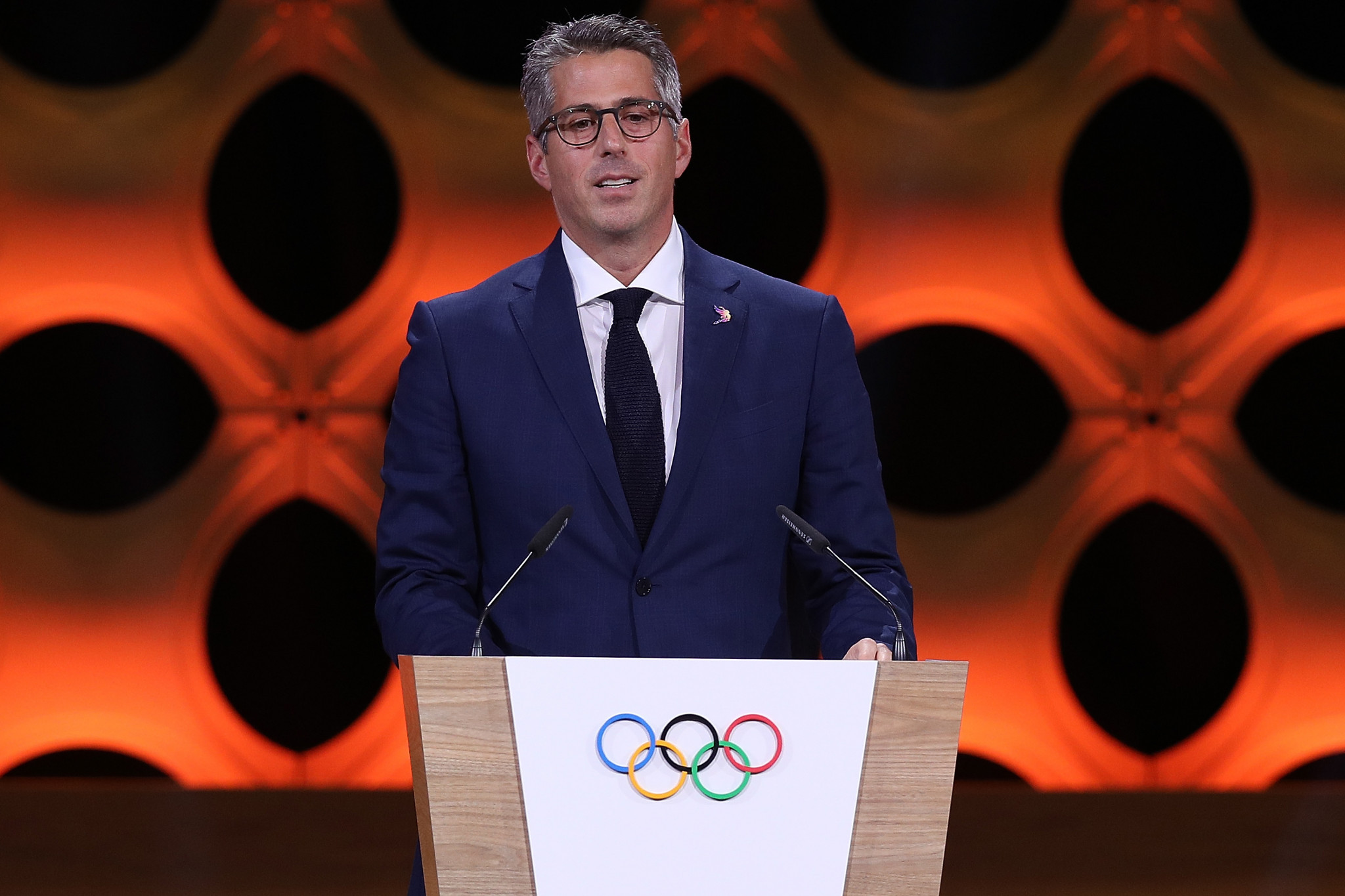 Casey Wasserman is chairman of the Los Angeles 2028 Organising Committee and led the city's successful bid ©Getty Images