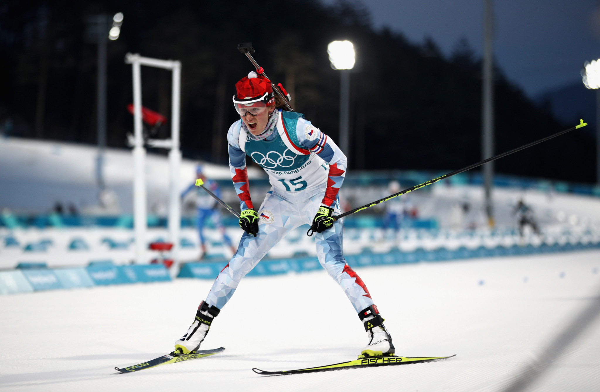 Veronika Vítková has announced her retirement from biathlon ©Getty Images