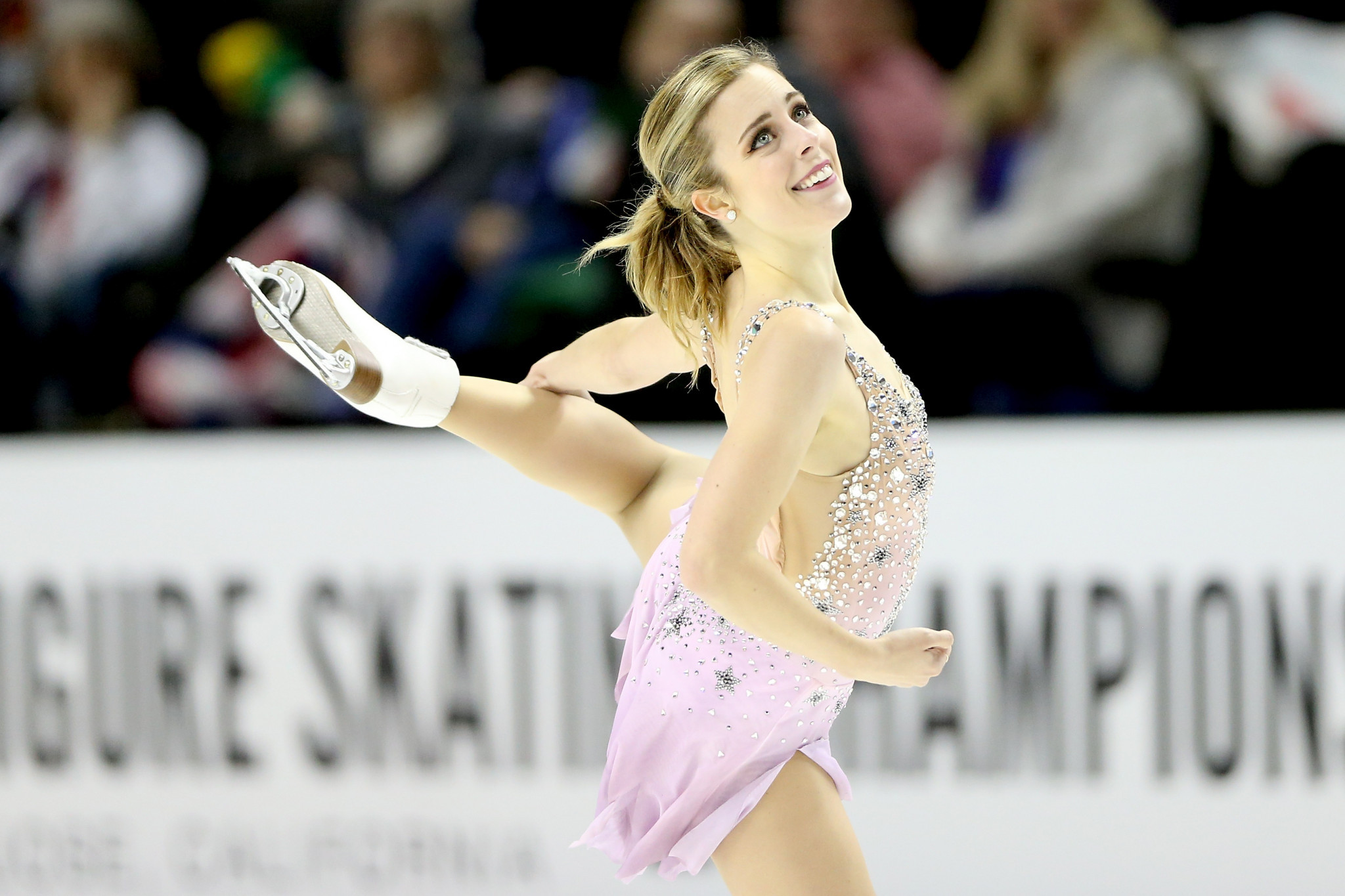 American figure skater Ashley Wagner has appeared in a new video as part of the International Skating Union's #UpAgain project ©Getty Images