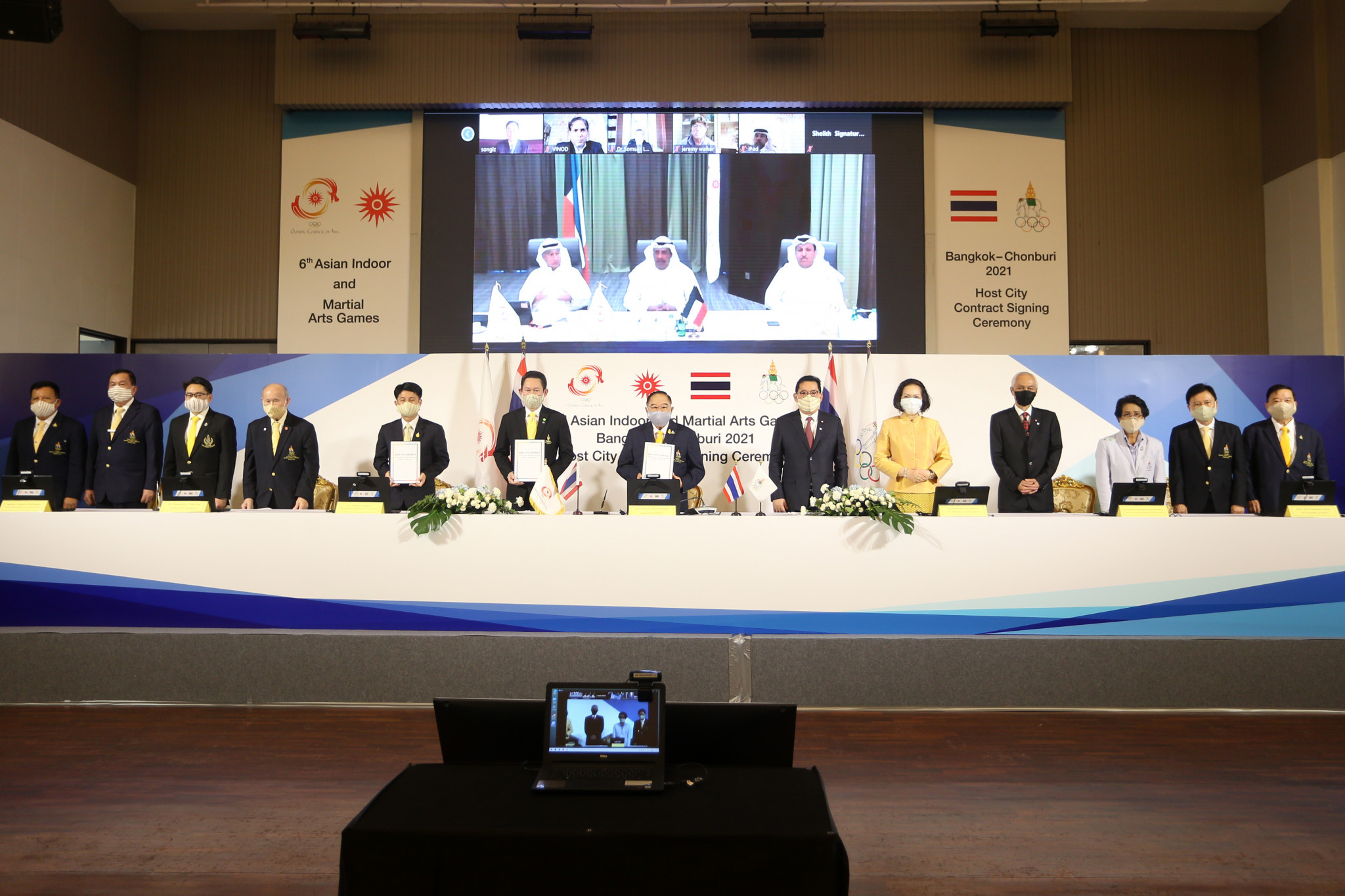 The contract ceremony for the Games was held virtually ©OCA