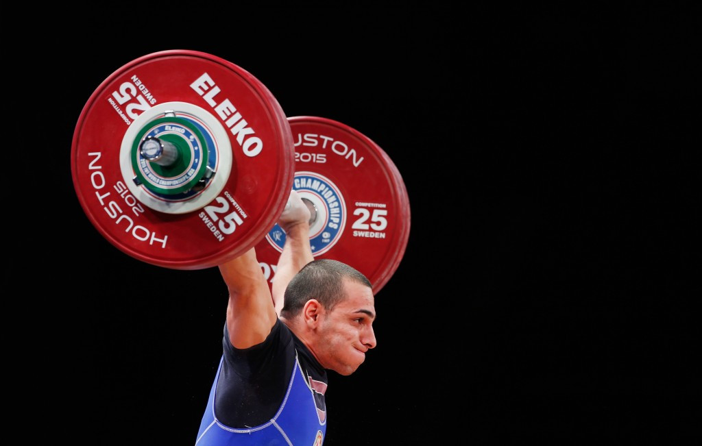 Valentin Hristov is one of three Azeri lifters to be suspended for doping having returned from previous bans this year in time to compete at the World Weightlifting Championships in Houston ©Getty Images