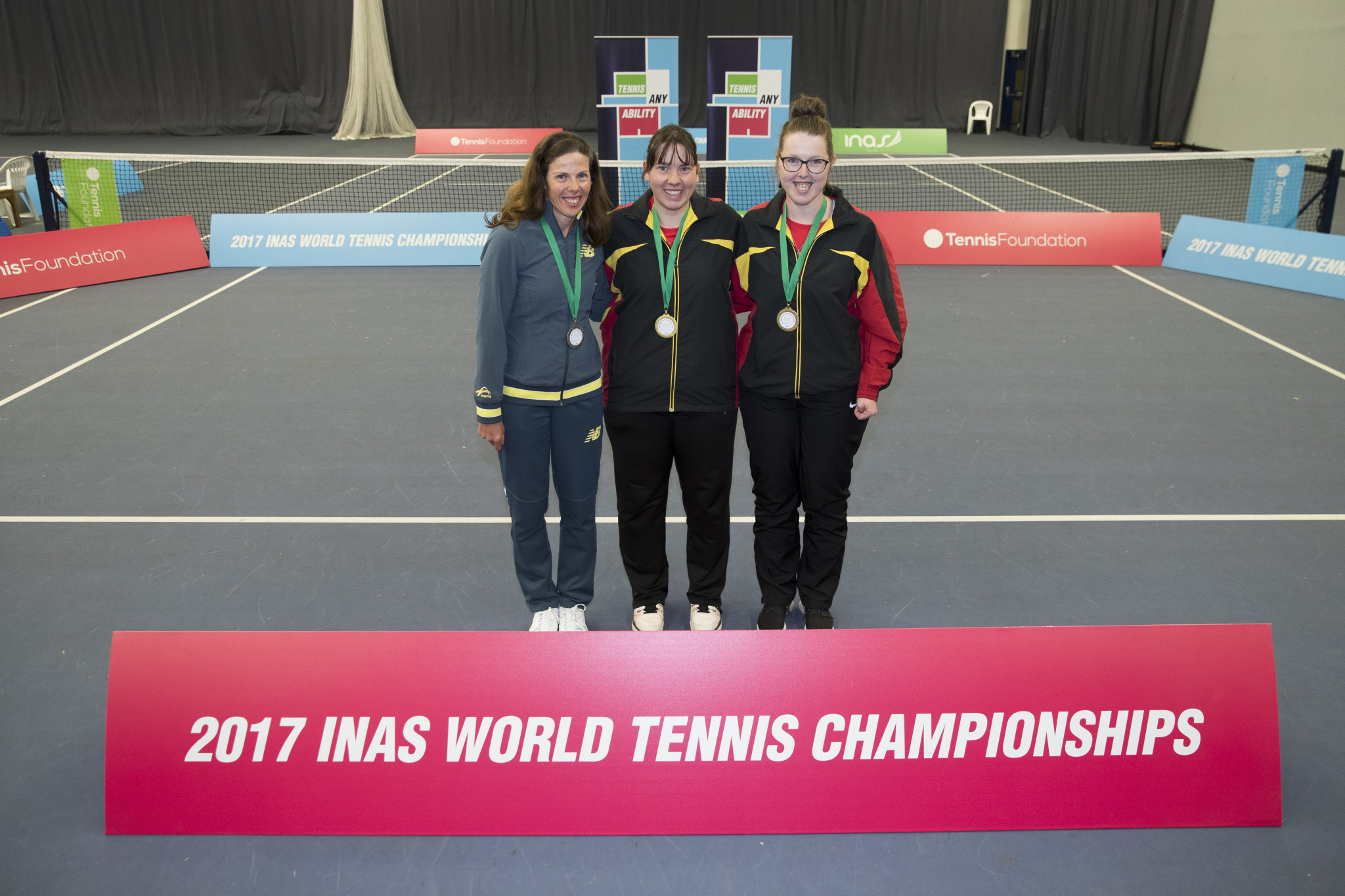 Medal winners from the previously named INAS World Tennis Championships ©Virtus
