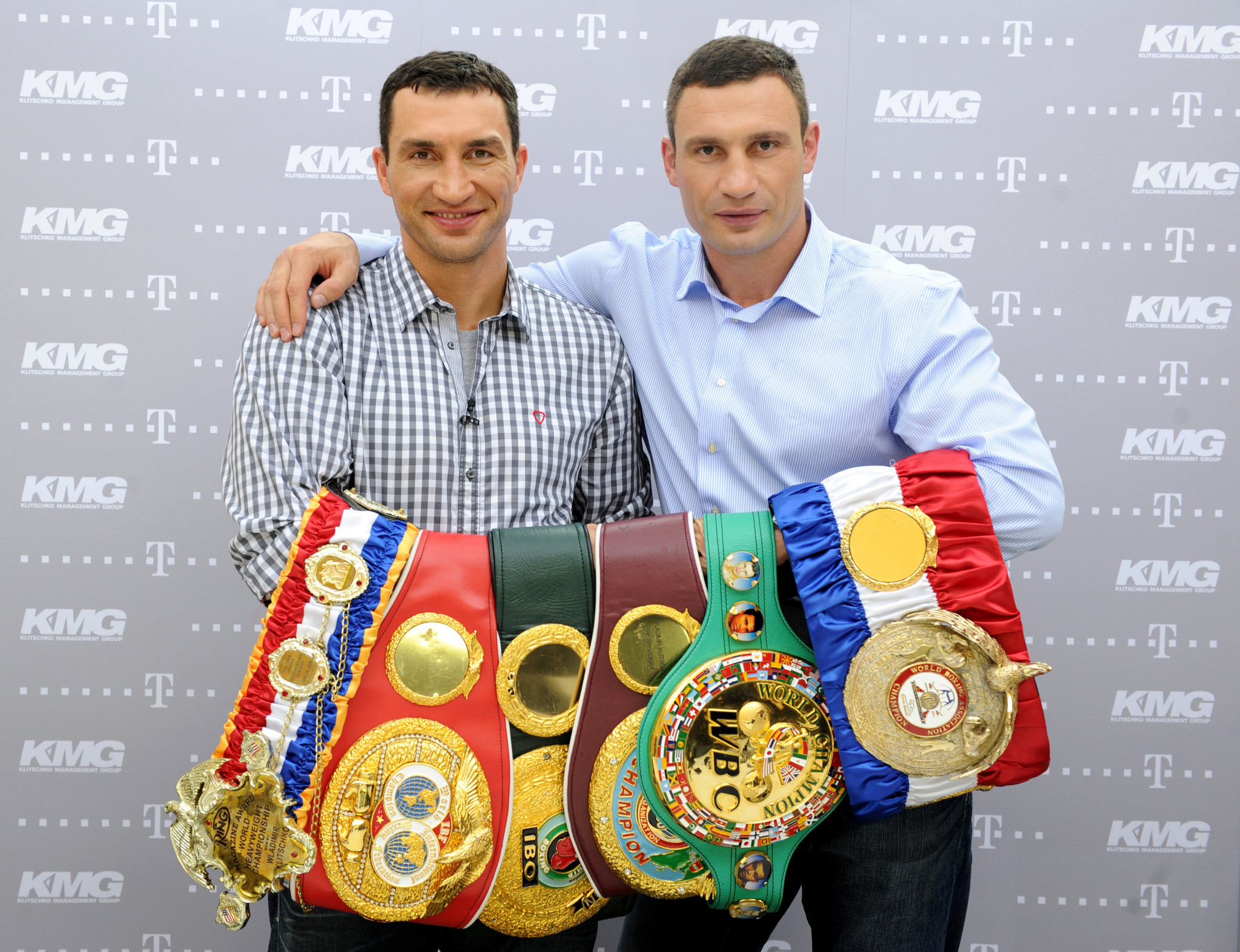 The Klitschko brothers held all four major world heavyweight titles at one point ©Getty Images