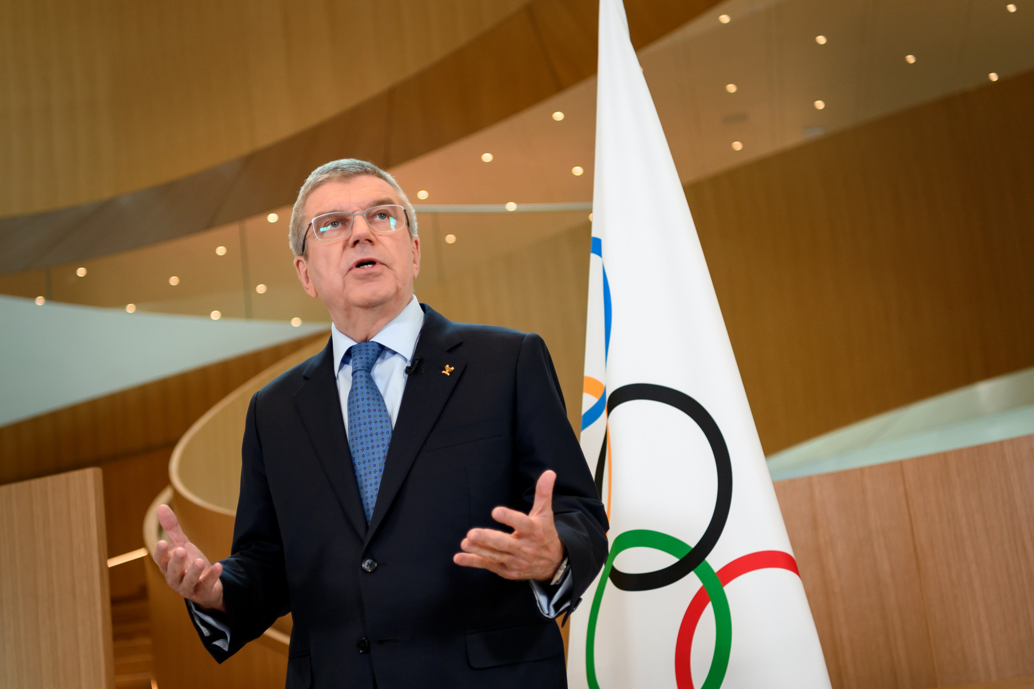 IOC President Thomas Bach called on the Olympic Movement to "look more closely into the proliferation of sports events" in an open letter on the coronavirus pandemic ©Getty Images