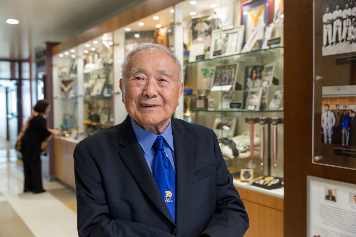 Yoshihiro Uchida celebrated his 100th birthday ©Twitter/@SJSU