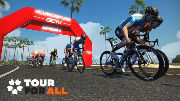 A five-stage series will be held on Zwift ©Zwift