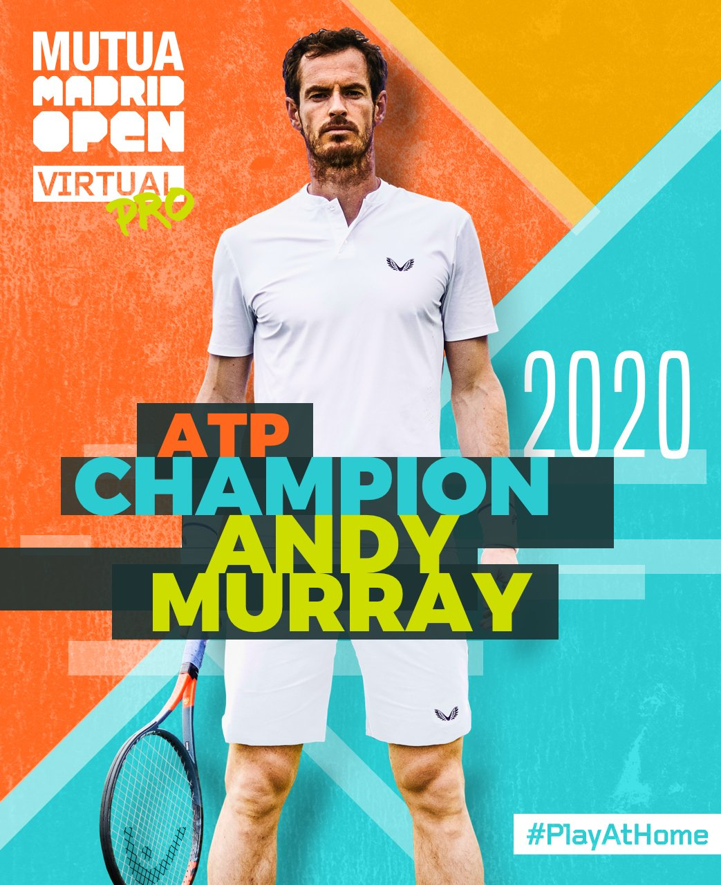Andy Murray won the men's virtual event ©ATP