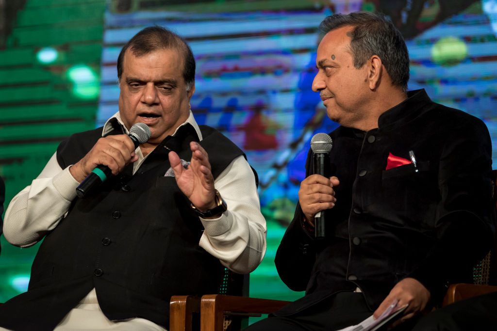 Narinder Batra, left, also heads the Indian Olympic Association ©Getty Images