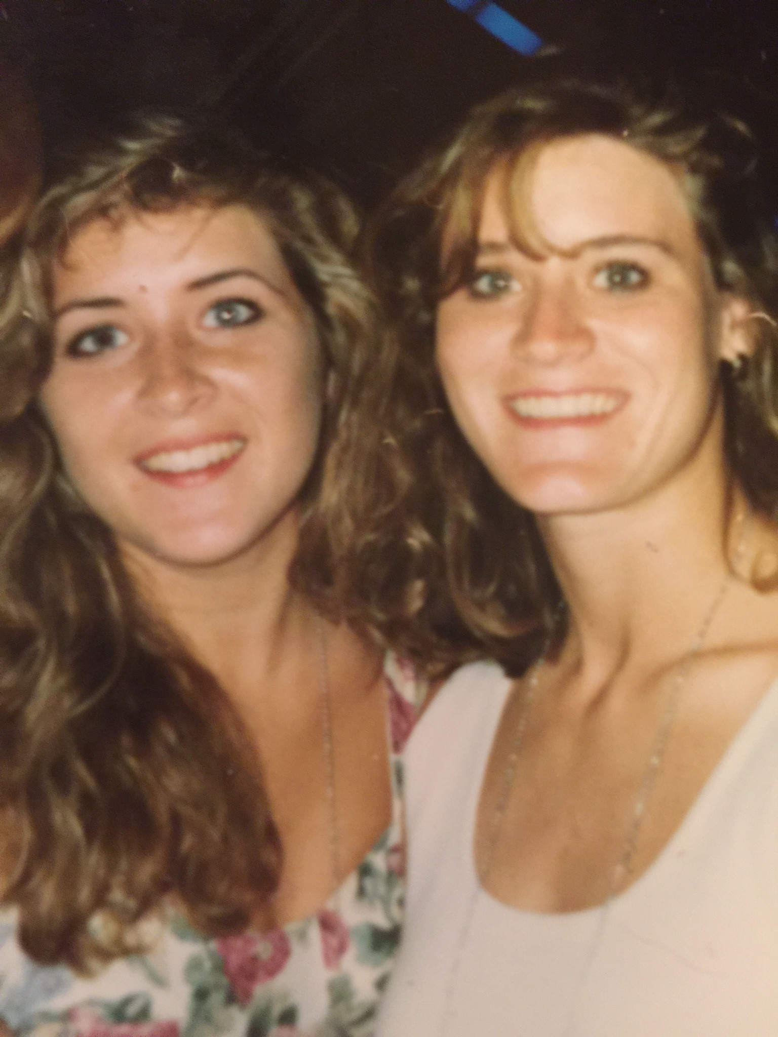 Ursula Papandrea, left, with her friend Robin Byrd-Goad in their athlete days ©Ursula Papandrea