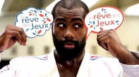 Judo star Teddy Riner was among the top names who helped launch Je rêve des Jeux in September ©Paris 2024