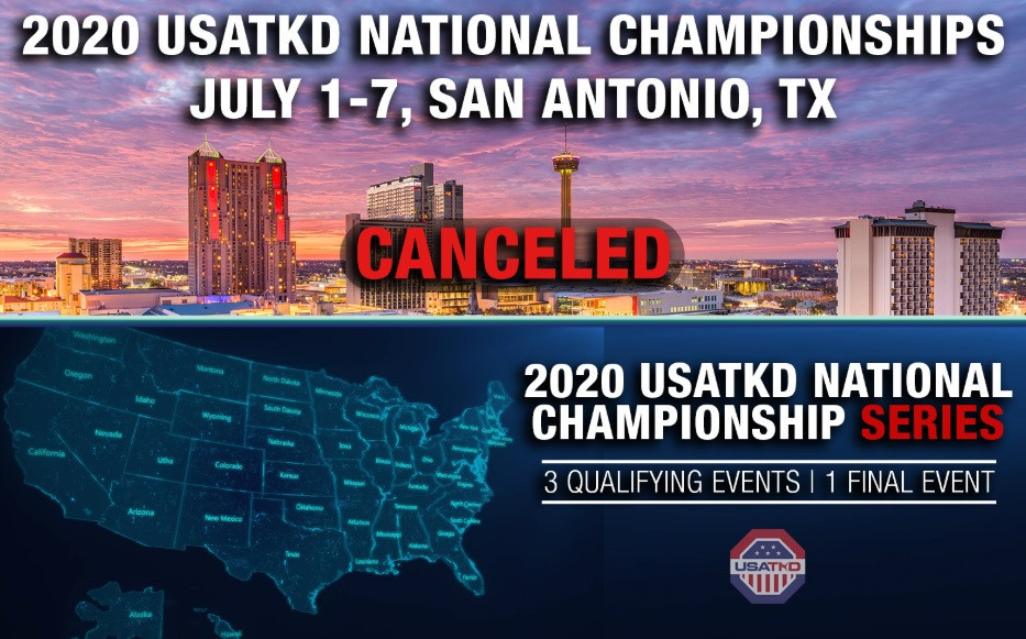 USA Taekwondo has cancelled its national Championships in July but hopes to hold a replacement series later in the year if it safe to do so ©USA Taekwondo