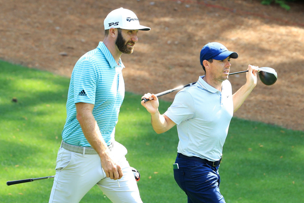 Rory McIlroy and Dustin Johnson are set to team up in a charity match later this month ©Getty Images