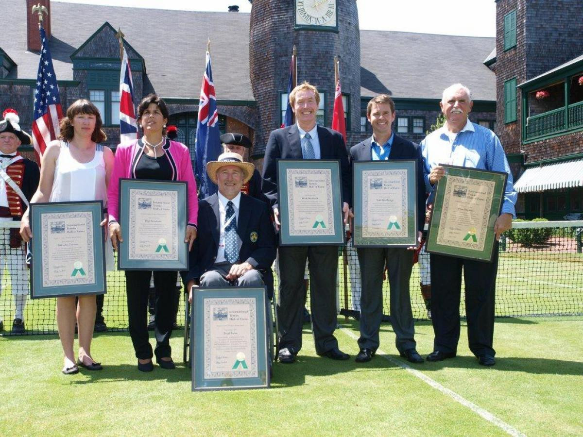 Brad Parks was admitted into the International Tennis Hall of Fame in 2010 ©ITF