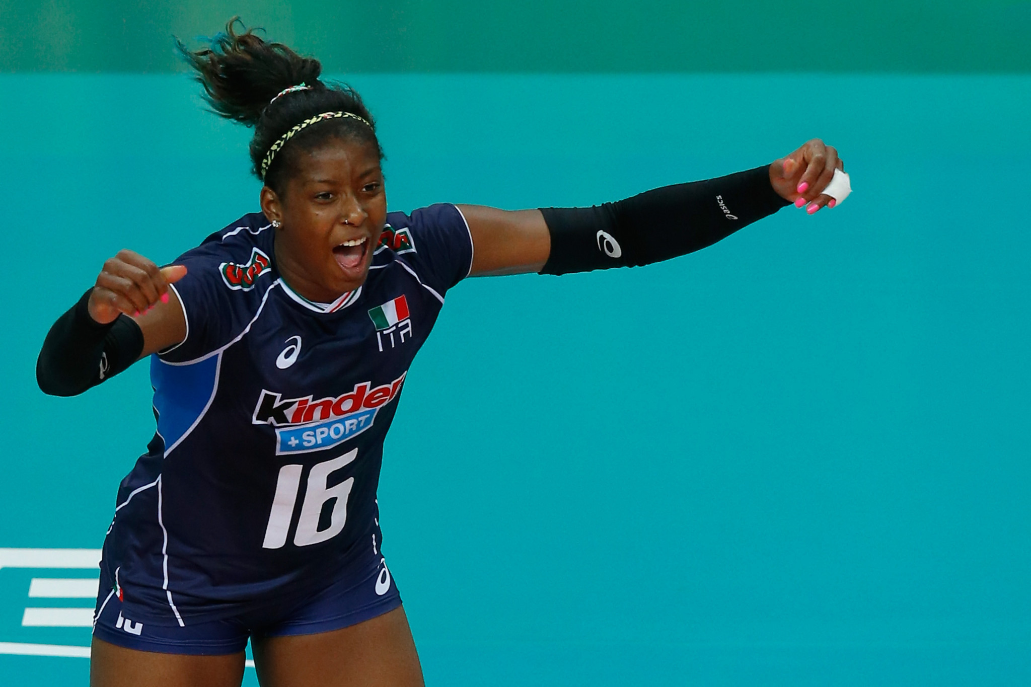 Myriam Sylla believes the postponement of Tokyo 2020 can benefit Italy ©Getty Images