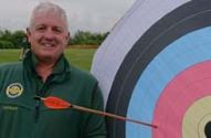 Stewart Atkinson, who was named the Lieutenant in last year's competition, with his winning arrow ©Society of Archers