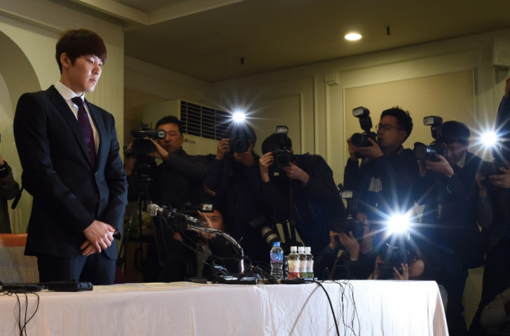 Park Tae-hwan made a public apology over his failed doping test in March