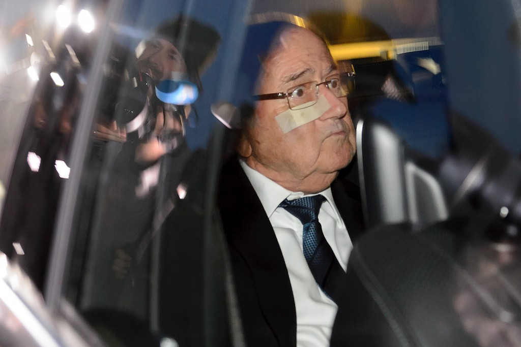 Sepp Blatter arrives for his hearing today ©Getty Images