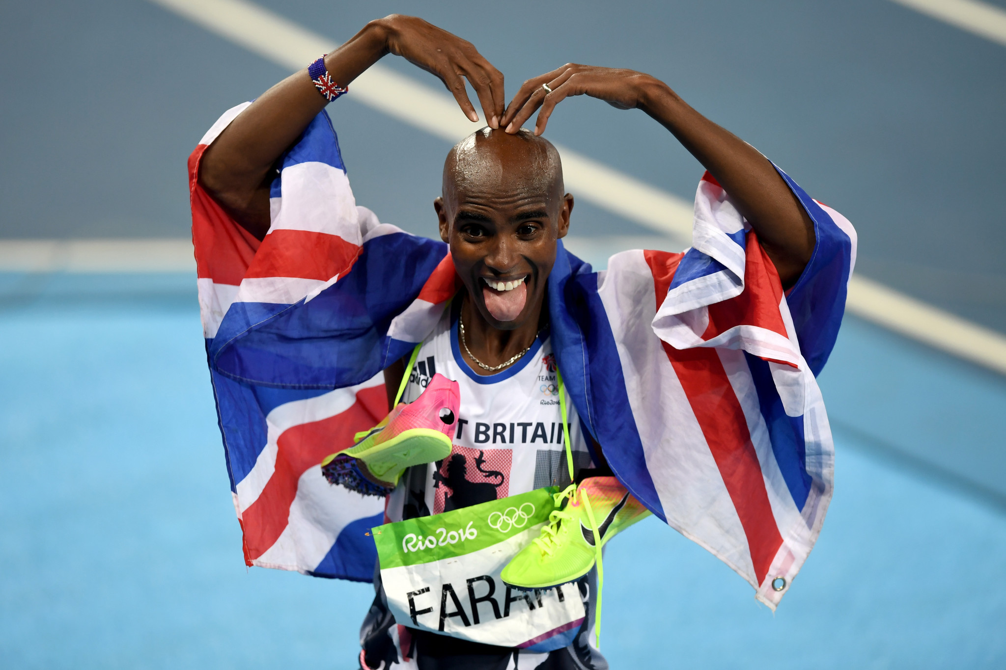 Sir Mo Farah earned two gold medals at the Rio 2016 Olympic Games, including in the 10,000m ©Getty Images 