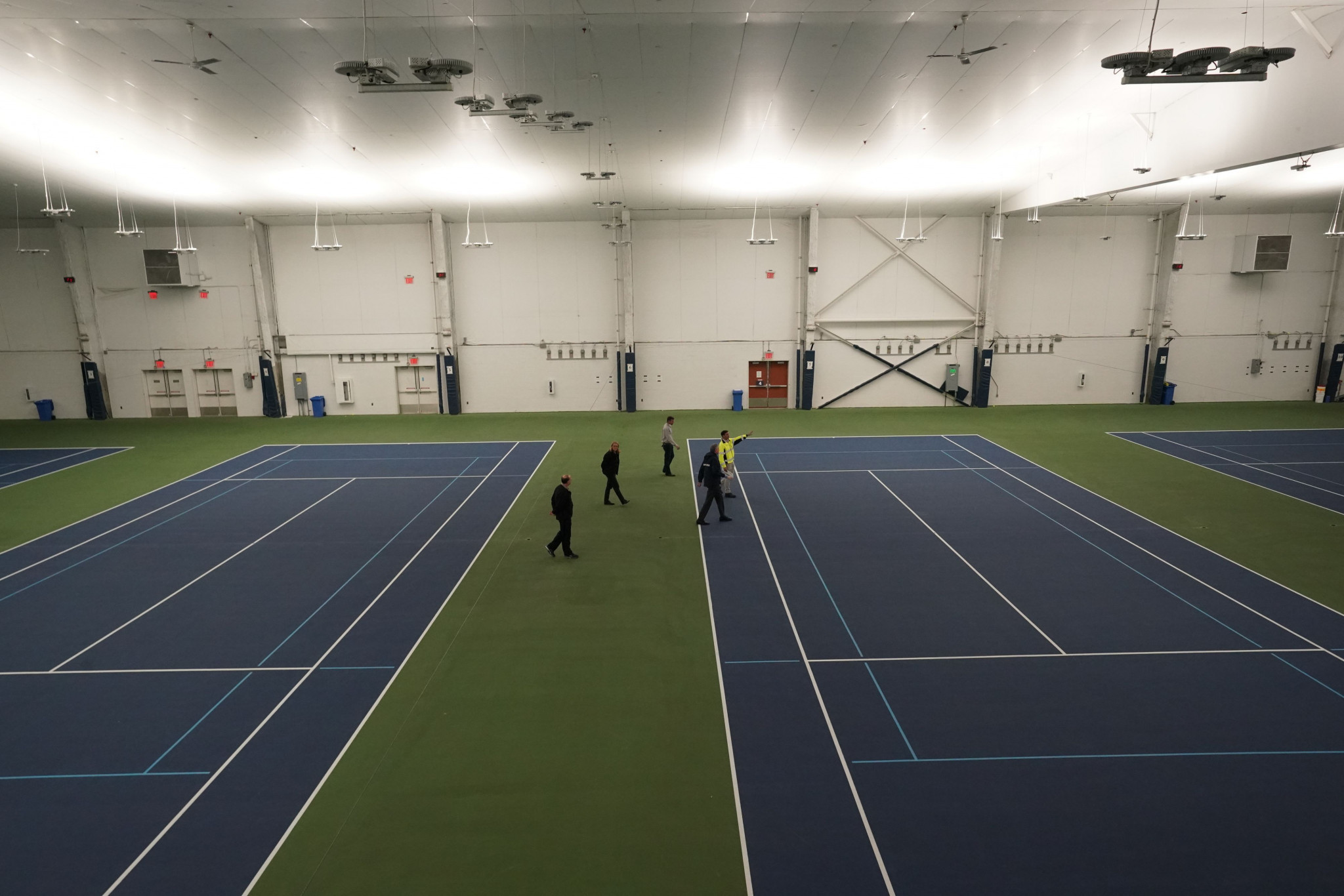 Twelve tennis courts at the facility’s Indoor Training Center were transformed into supplemental hospital space ©Getty Images