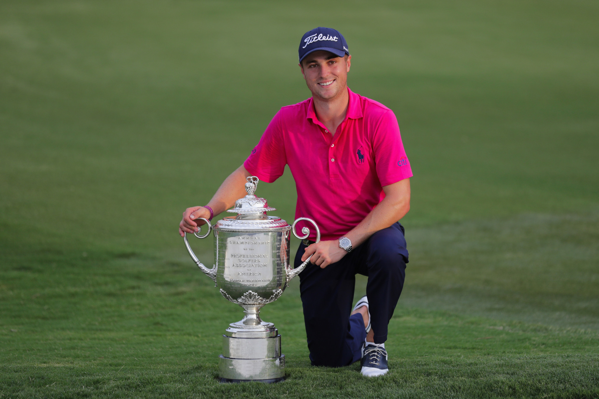 Justin Thomas won the 2017 PGA Championship at Quail Hollow ©Getty Images