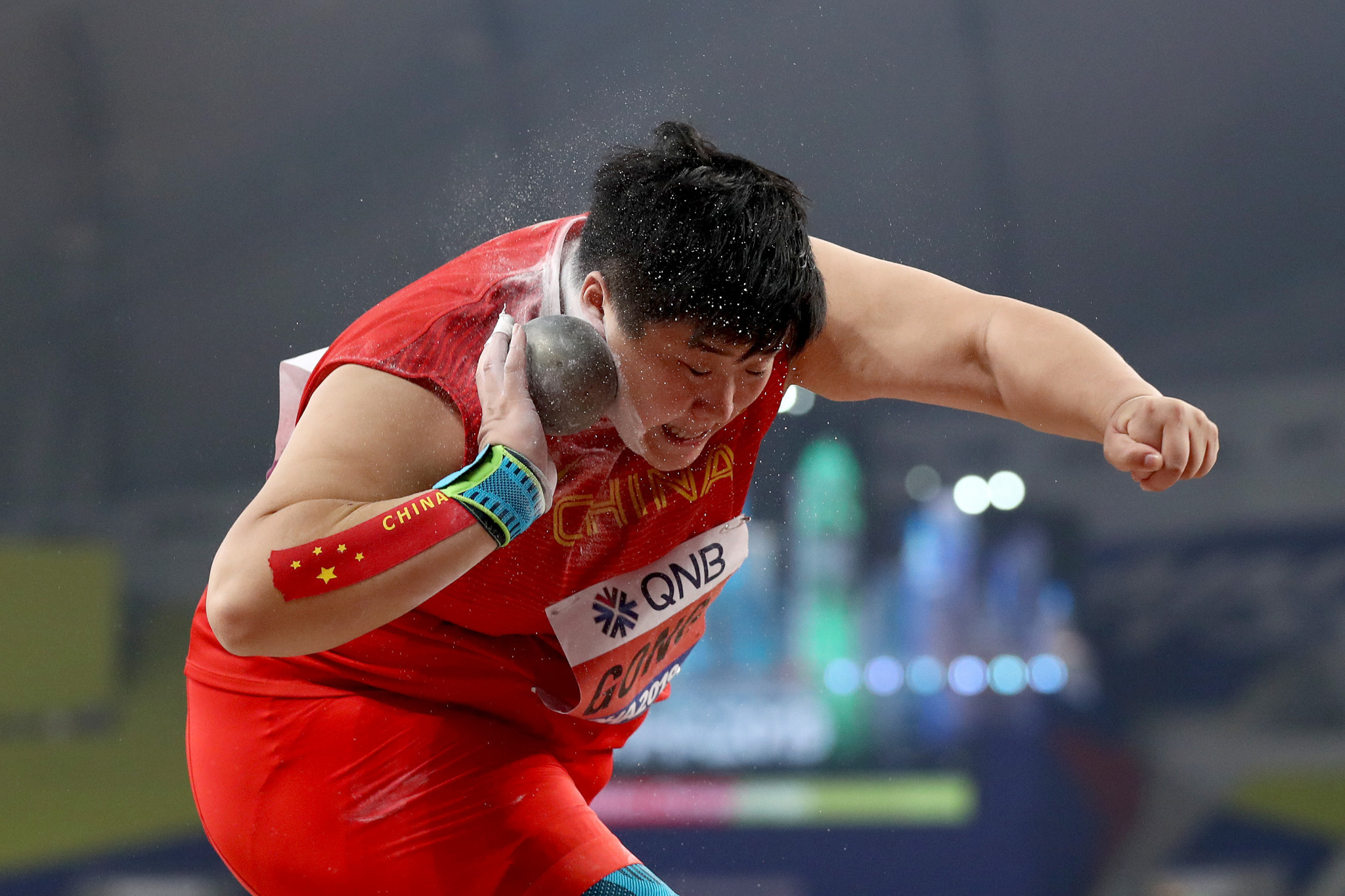 Gong Lijiao of China says she is still aiming for Olympic gold in shot put despite the postponement of Tokyo 2020 ©Getty Images