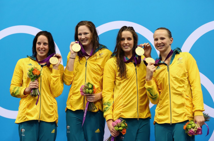 Australia's sole Olympic swimming gold medal at London 2012 came in the women's 4x100m freestyle relay ©Getty Images