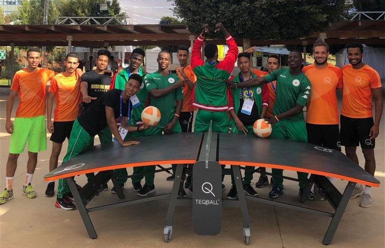 Teqball was a demonstration sport at the 2019 African Beach Games ©FITEQ
