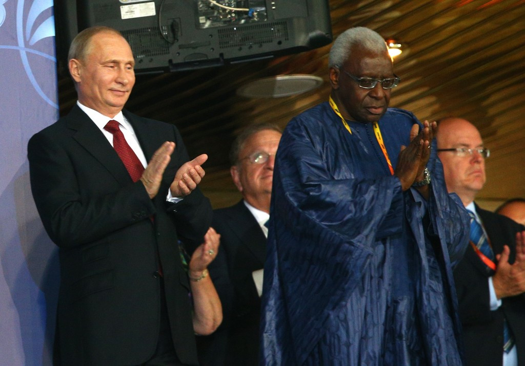 Lamine Diack reportedly offered to cover-up positive drugs tests involving Russian athletes in the build-up to the 2013 World Championships in Moscow in return for €1.5 million to help fund a political campaign in Senegal  ©Getty Images