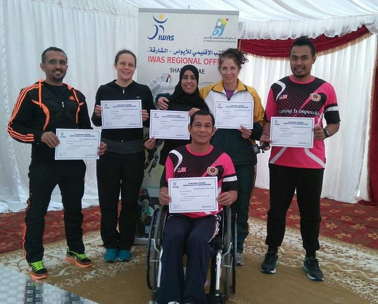 IWAS holds "successful" wheelchair fencing training courses in United Arab Emirates