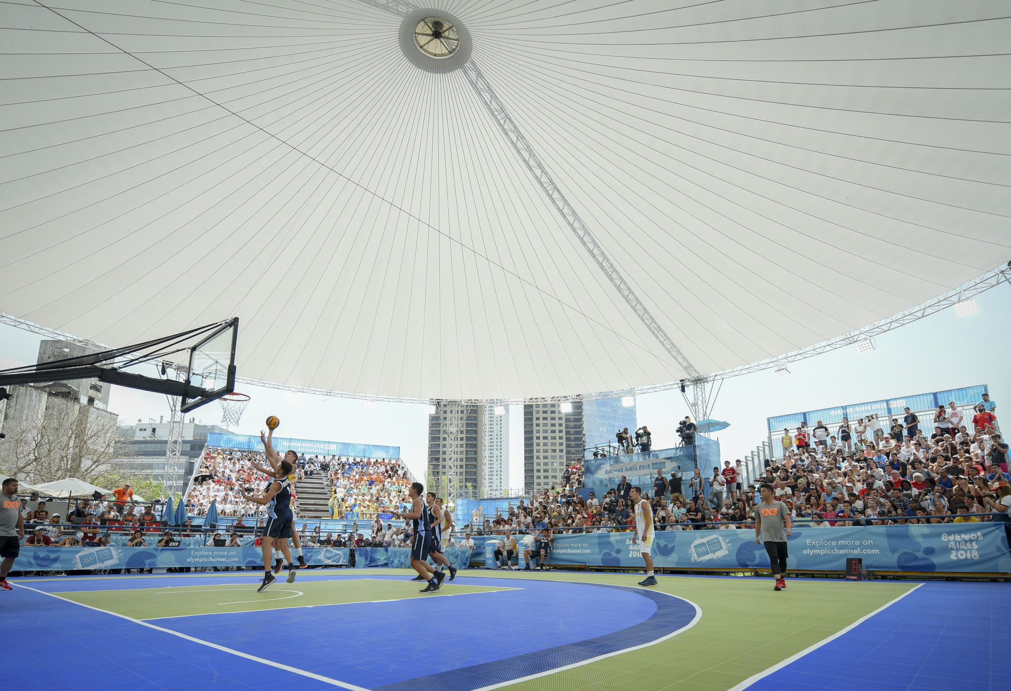 3x3 basketball, which has been part of the Youth Olympics since 2010, will make its debut at a senior Olympics at Tokyo 2020 ©Getty Images