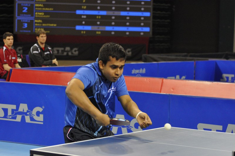 Soumyajit Ghosh won both his singles to help India win the team event at the Commonwealth Table Tennis Championships for the first time since 2011 ©TTFI