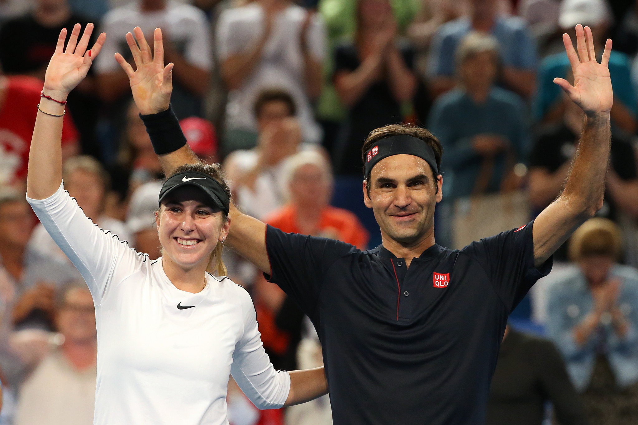 Swiss tennis player Belinda Bencic is hopeful she will still play in the Olympic mixed doubles event at Tokyo 2020 with Roger Federer ©Getty Images