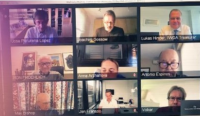 The IWGA Executive Board held its meeting remotely for the first time ©IWGA